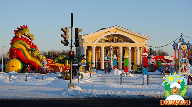Зимний солнечный Петрозаводск