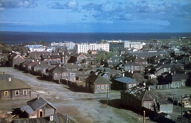 Вид на город Петрозаводск. СССР